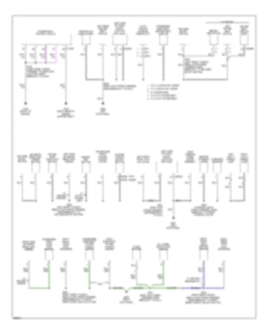 Электросхема подключение массы заземления (2 из 4) для Ford Edge SEL 2009