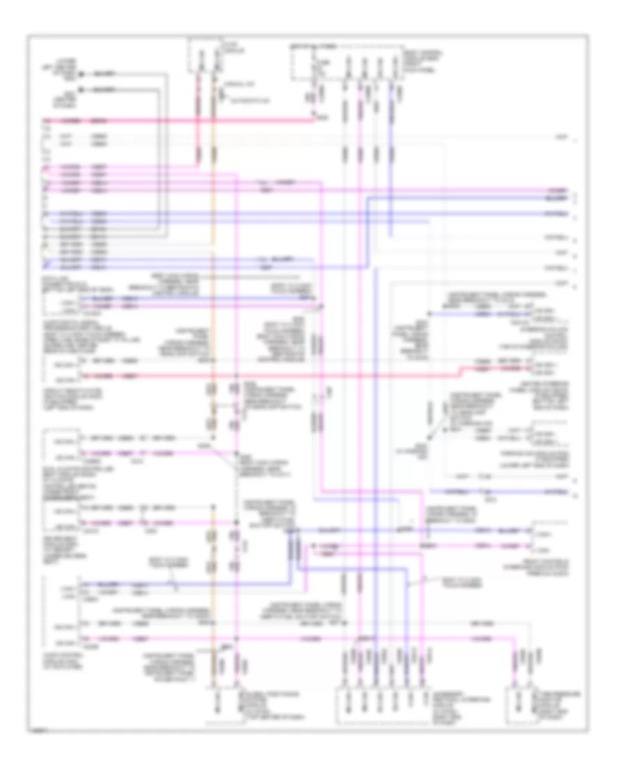 Электросхема линии передачи данных CAN (1 из 2) для Ford F-350 Super Duty XLT 2014
