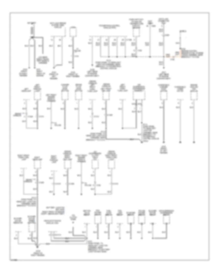 Электросхема подключение массы заземления (1 из 4) для Ford Crown Victoria Police Interceptor 2011