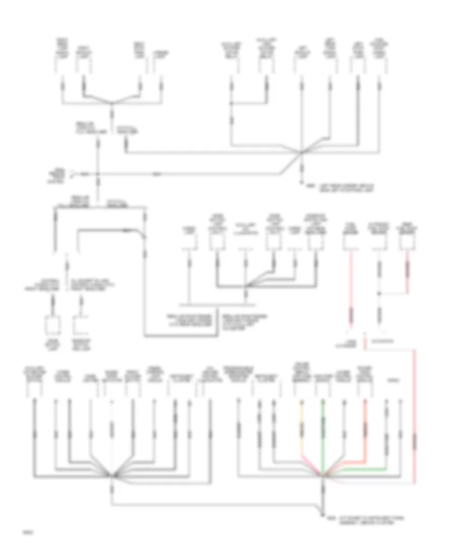 Электросхема подключение массы заземления (4 из 4) для Ford Econoline E250 1994