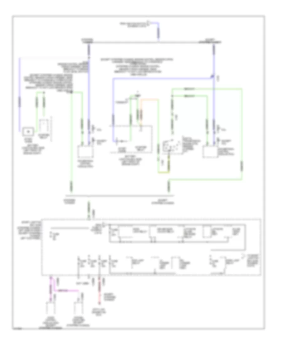 Электросхема блока предохранителей и реле (5 из 9) для Ford Cutaway E250 2011