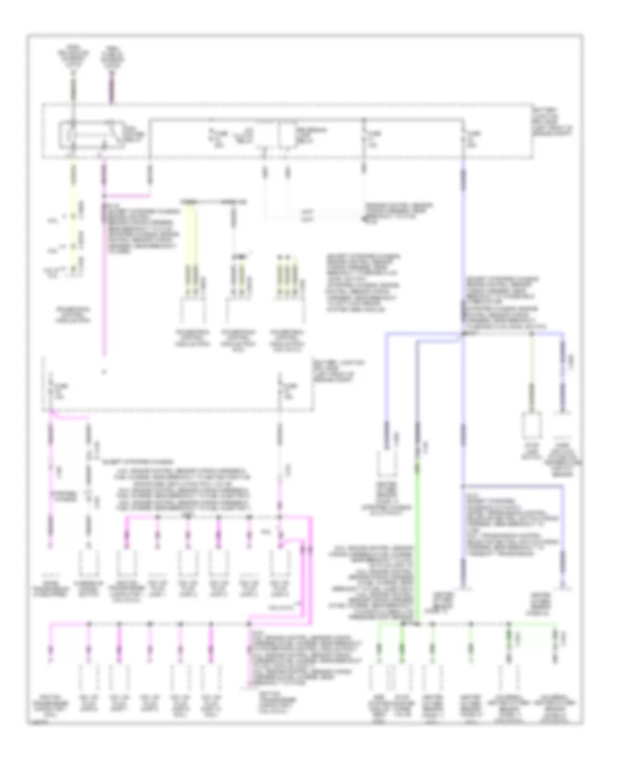 Электросхема блока предохранителей и реле (8 из 9) для Ford Cutaway E250 2011