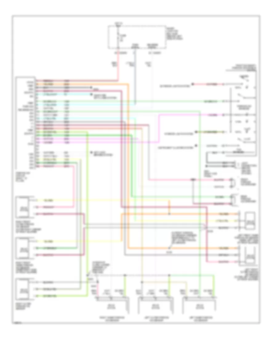 Электросхема парктроников, С парковка Front помогает Схеме для Ford Freestar SE 2005