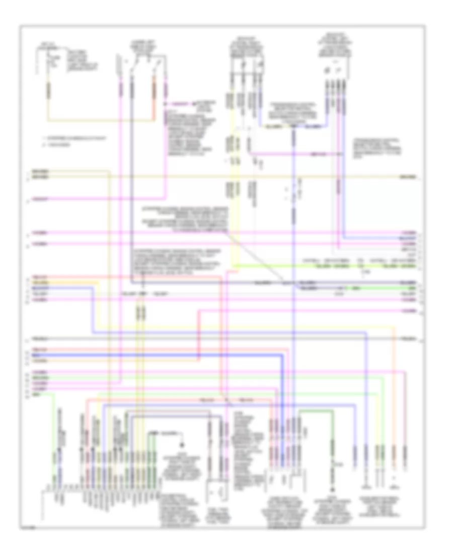 5.4L, Электросхема системы управления двигателем, С Torqshift (2 из 5) для Ford Cutaway E350 Super Duty 2011