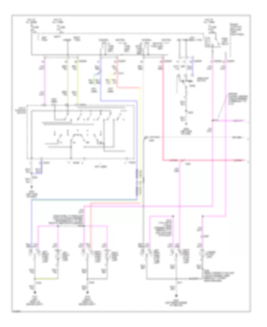 Электросхема внешнего освещения, кроме срезанного и разобранного шасси (1 из 2) для Ford Cutaway E350 Super Duty 2011