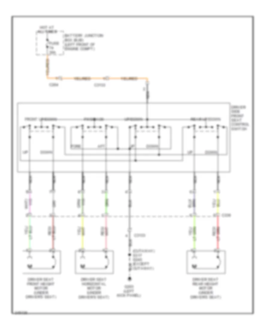 Электросхема привода сидений для Ford Cutaway E350 Super Duty 2011
