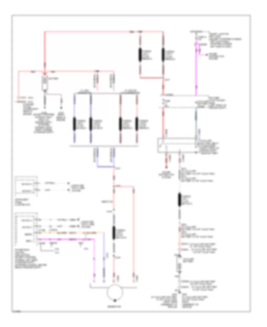 6.8L, Электросхема Генератора для Ford Cutaway E350 Super Duty 2011