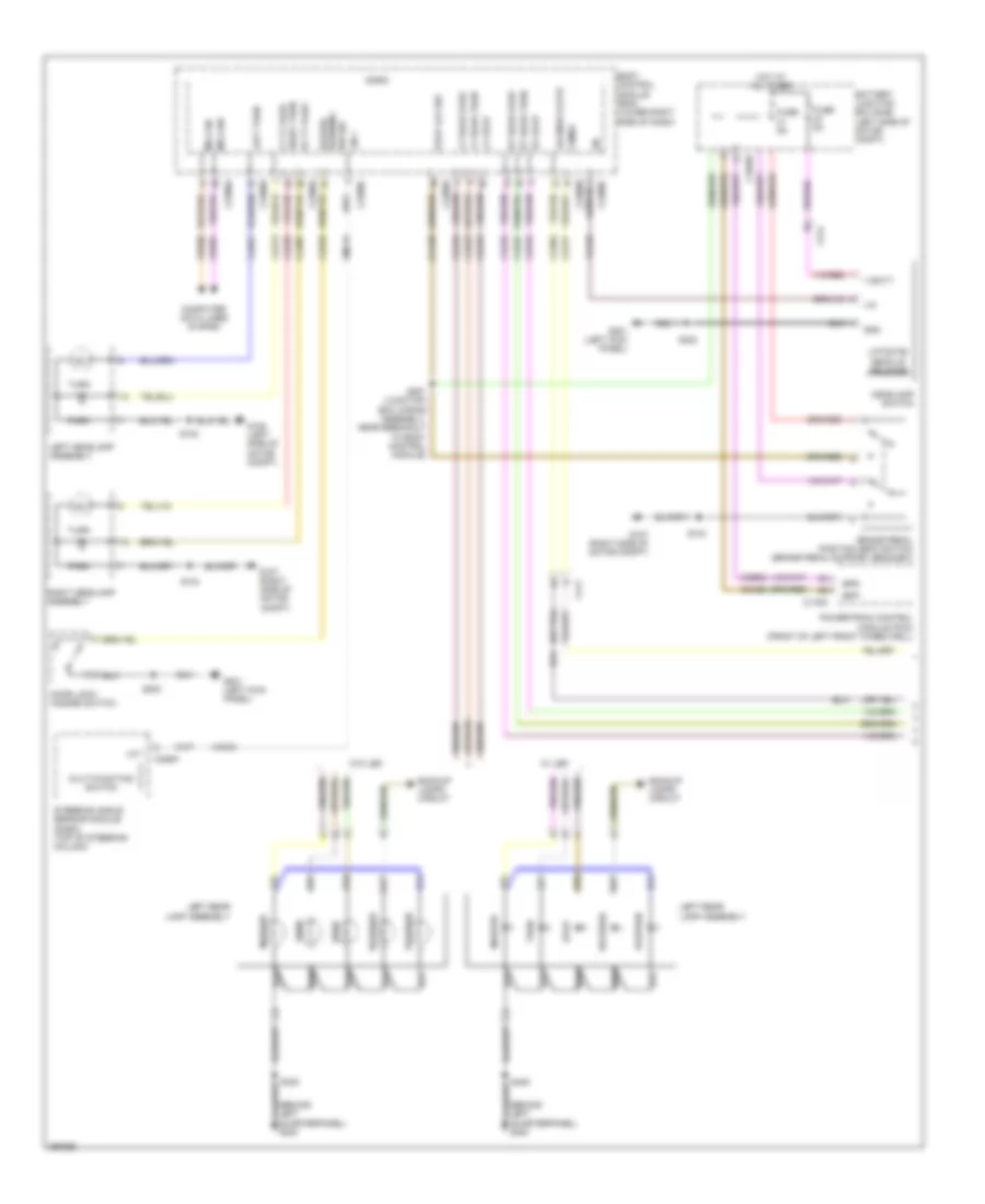 Электросхема внешнего освещения, электрическая (1 из 2) для Ford Focus SE 2012