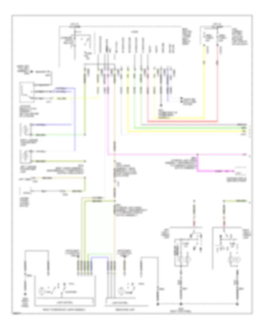 Электросхема подсветки, электрическая (1 из 2) для Ford Focus SE 2012