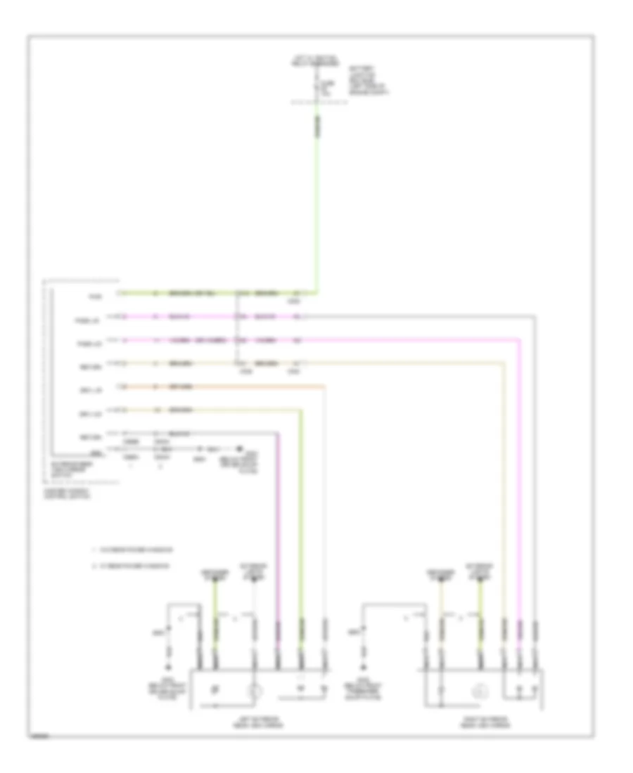Электросхема привода зеркал, кроме электрического без дверной модуль для Ford Focus SE 2012