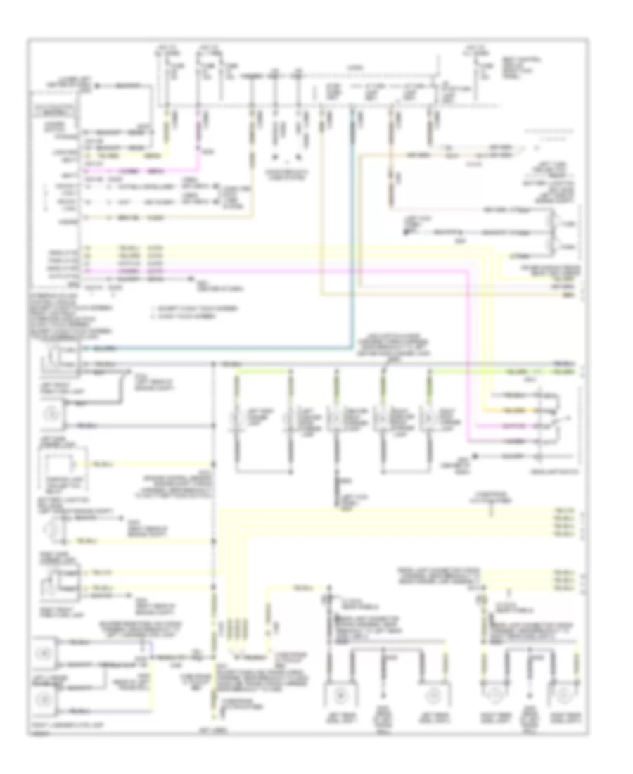 Электросхема внешнего освещения (1 из 2) для Ford F-450 Super Duty Platinum 2014