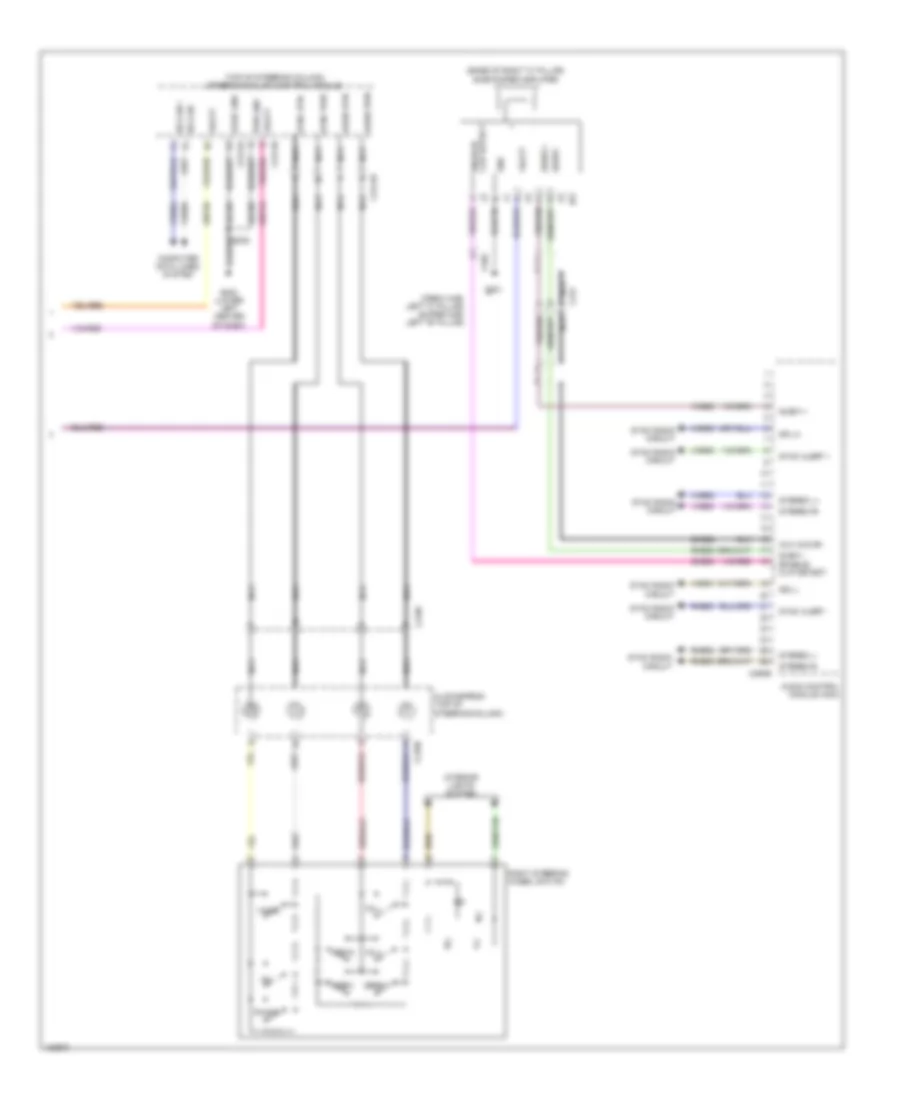 Электросхема навигации GPS, без Sony (2 из 2) для Ford F-450 Super Duty Platinum 2014