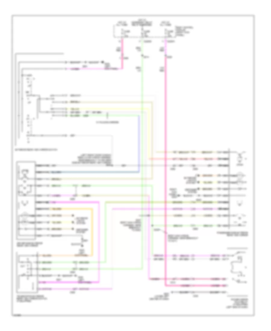 Электросхема привода зеркал для Ford F-450 Super Duty Platinum 2014