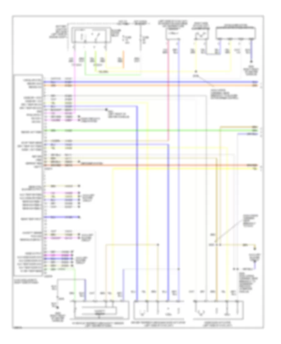 Электросхема кондиционера с ручный управлением (1 из 3) для Ford Flex Limited 2013