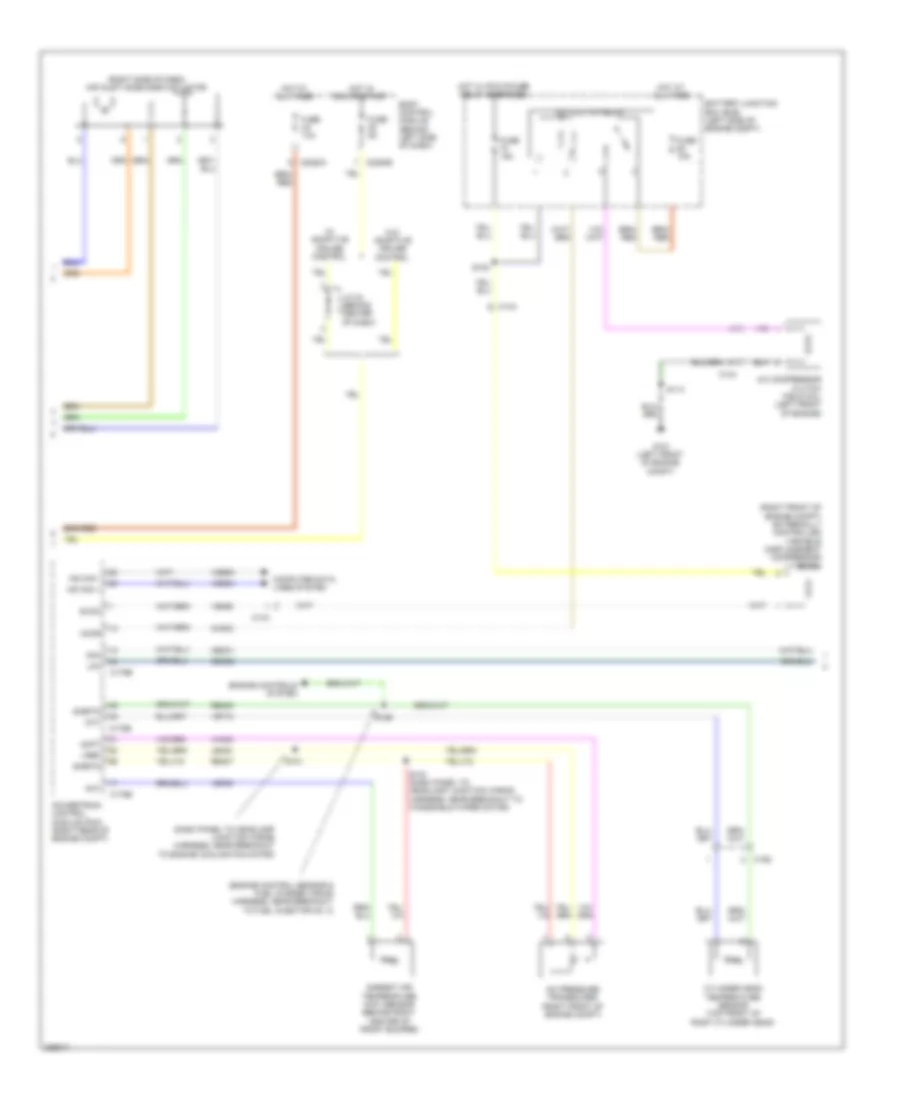 Электросхема кондиционера с ручный управлением (2 из 3) для Ford Flex Limited 2013