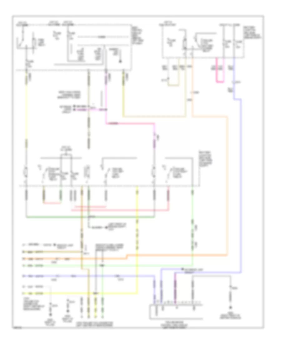Электросхема розетки подключения прицепа для Ford Flex Limited 2013