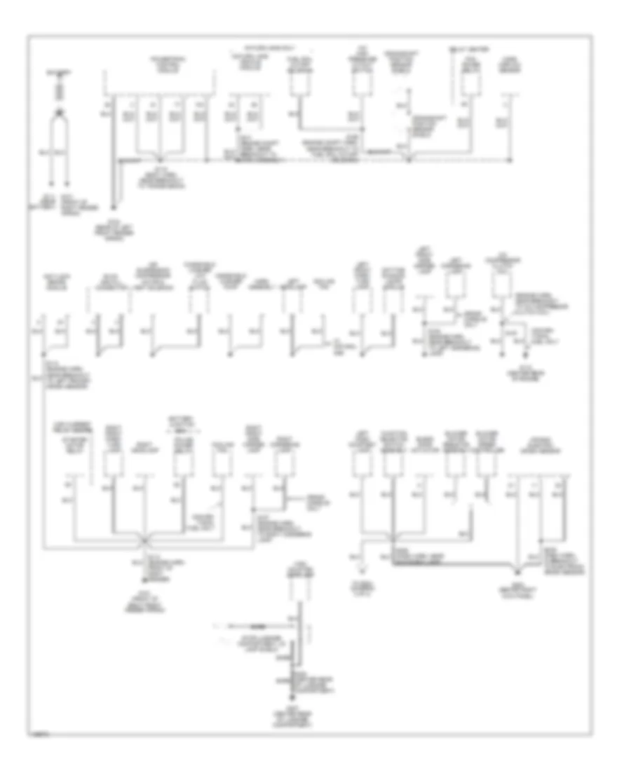 Электросхема подключение массы заземления (1 из 3) для Ford Crown Victoria Police Interceptor 2000