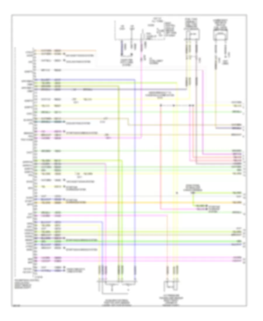 3.5L звукопровод, Электросхема системы управления двигателем (1 из 7) для Ford Flex SEL 2013