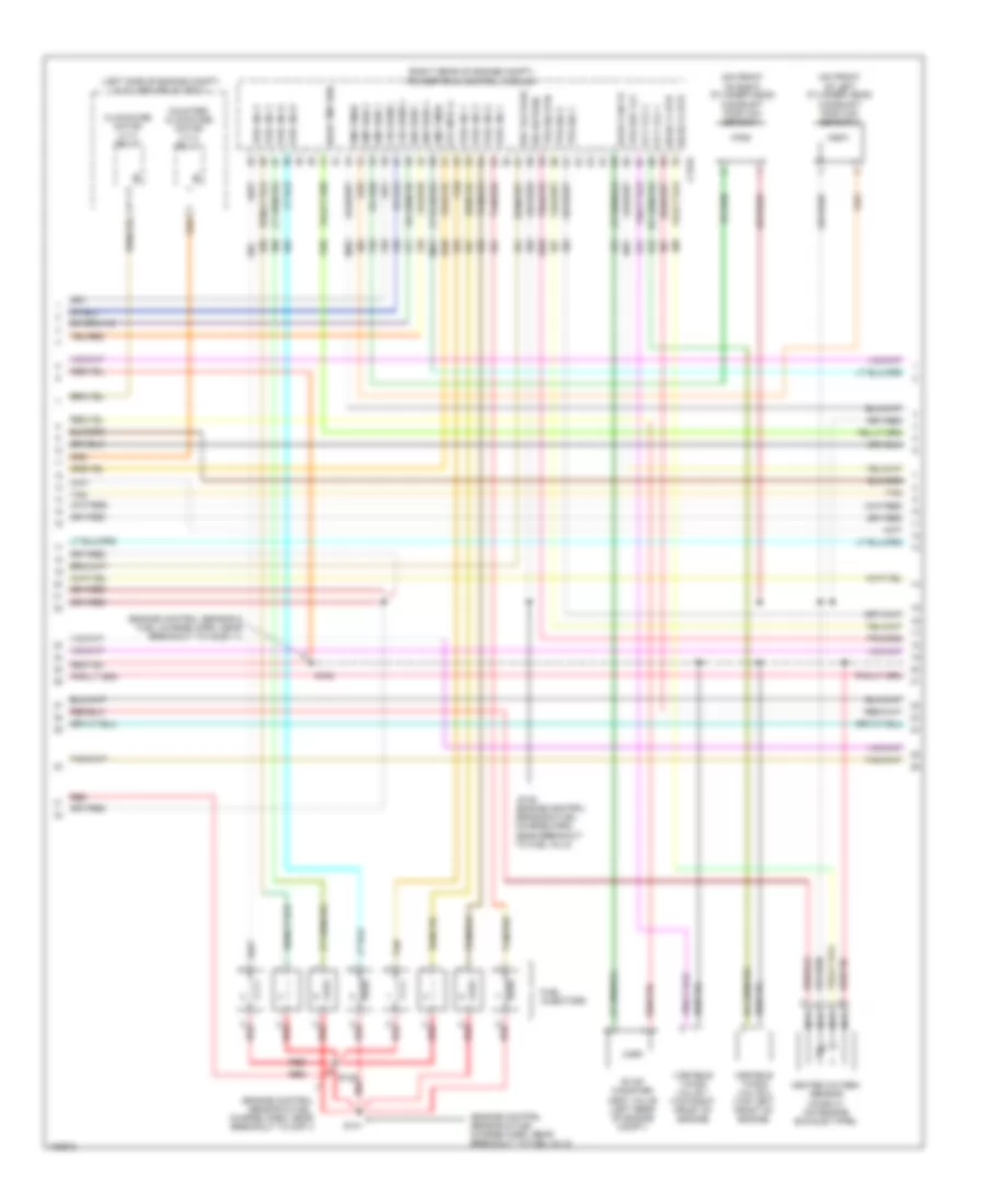 5.4L, Электросхема системы управления двигателем (3 из 6) для Ford Pickup F250 Super Duty 2004