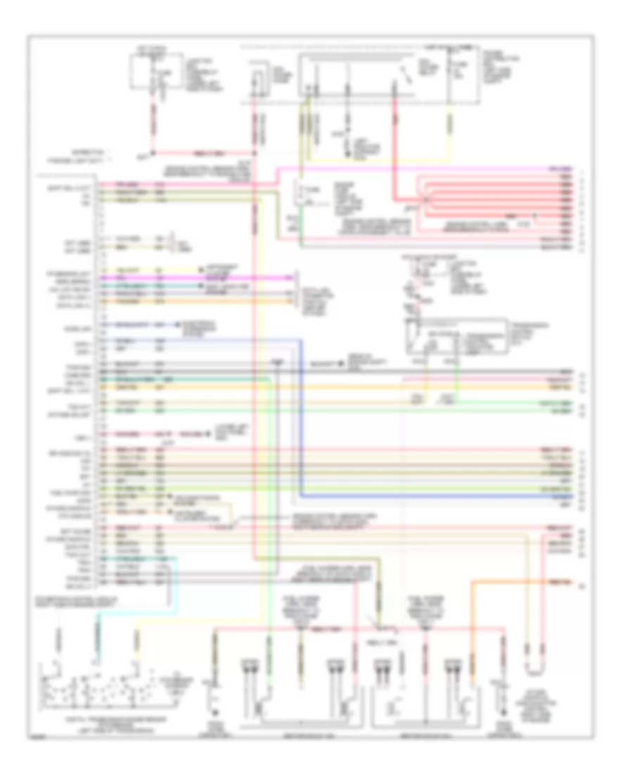 4.6L, Электросхема системы управления двигателя (1 из 4) для Ford Expedition 1998