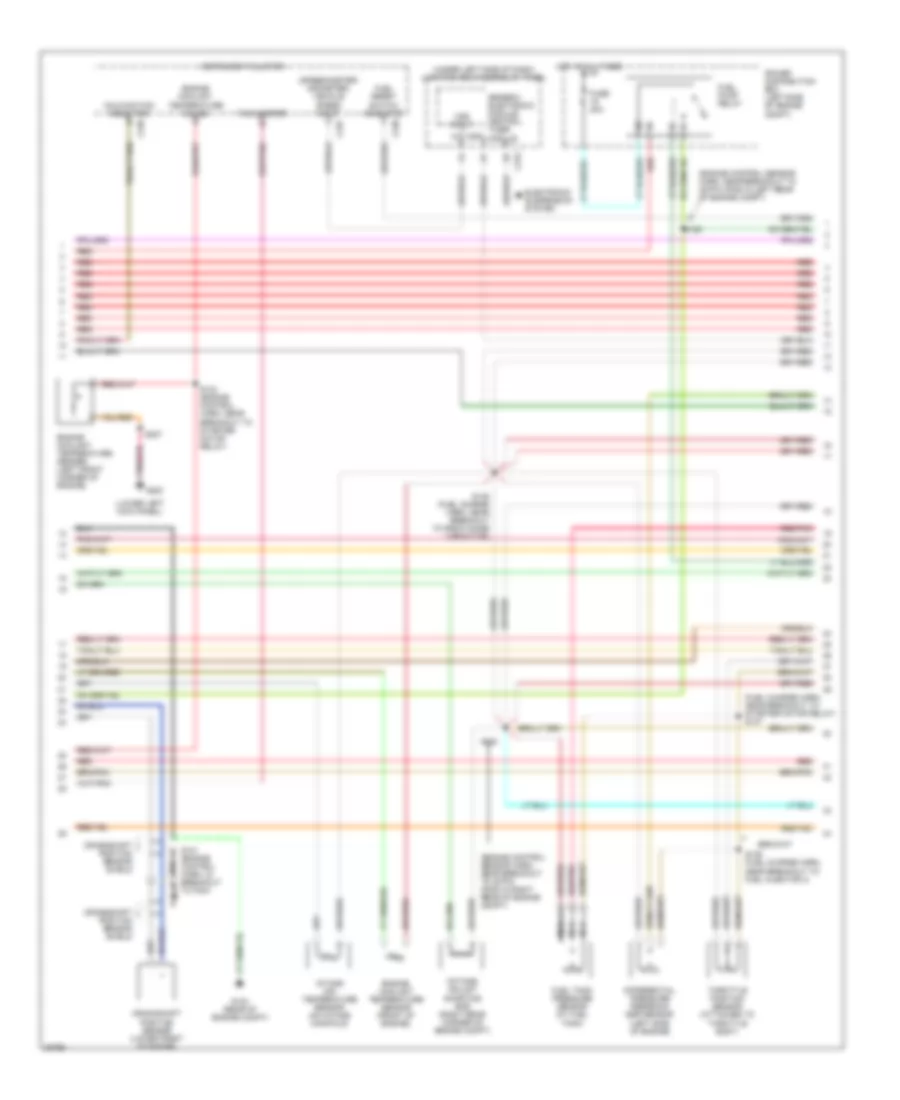 4.6L, Электросхема системы управления двигателя (2 из 4) для Ford Expedition 1998
