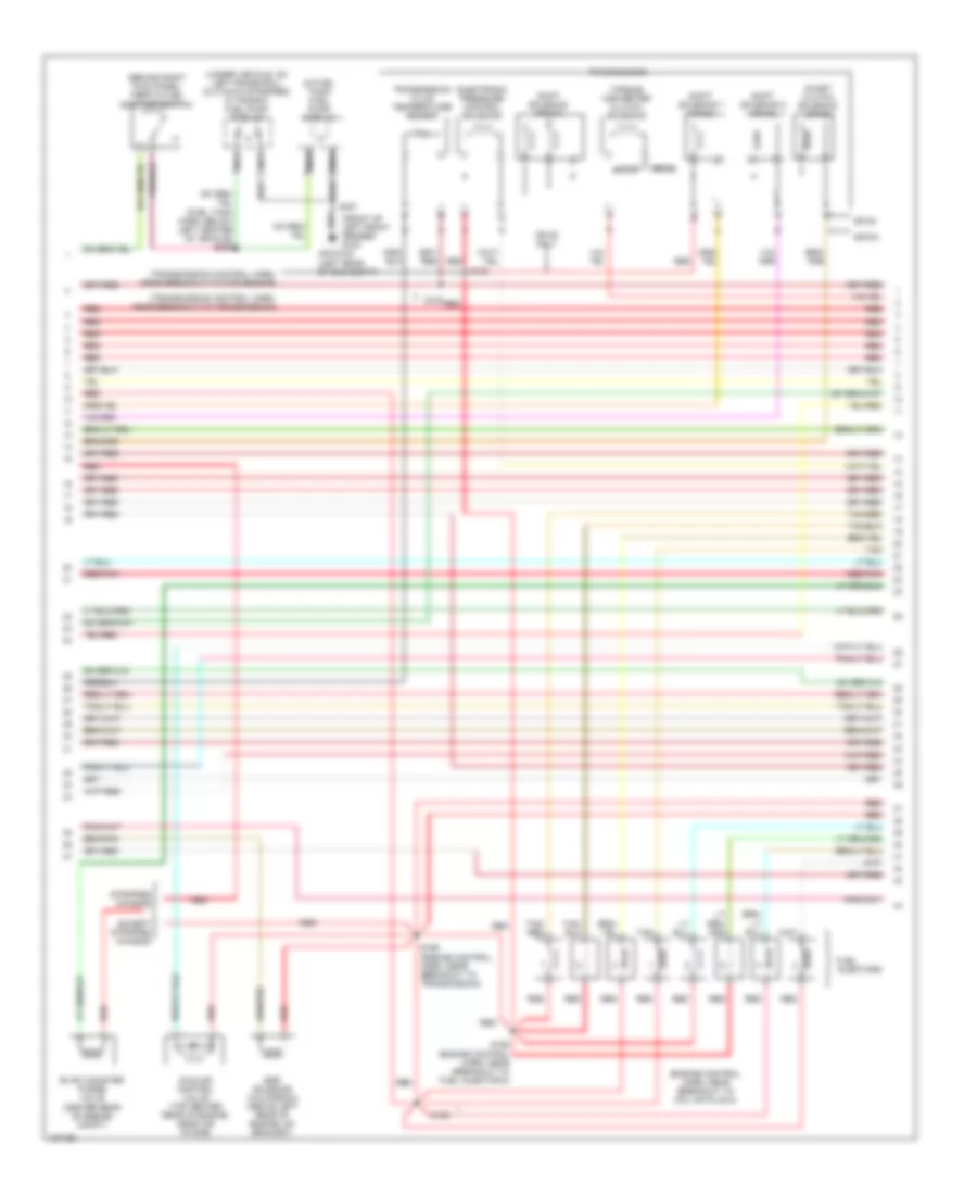 5.4L, Электросхема системы управления двигателя (3 из 4) для Ford Econoline E250 2000