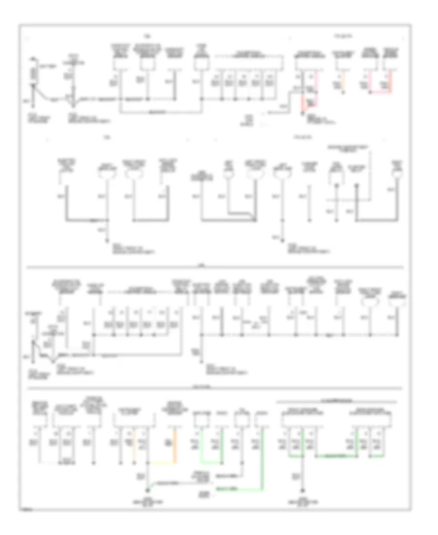 Электросхема подключение массы заземления (1 из 3) для Ford Mustang 1996