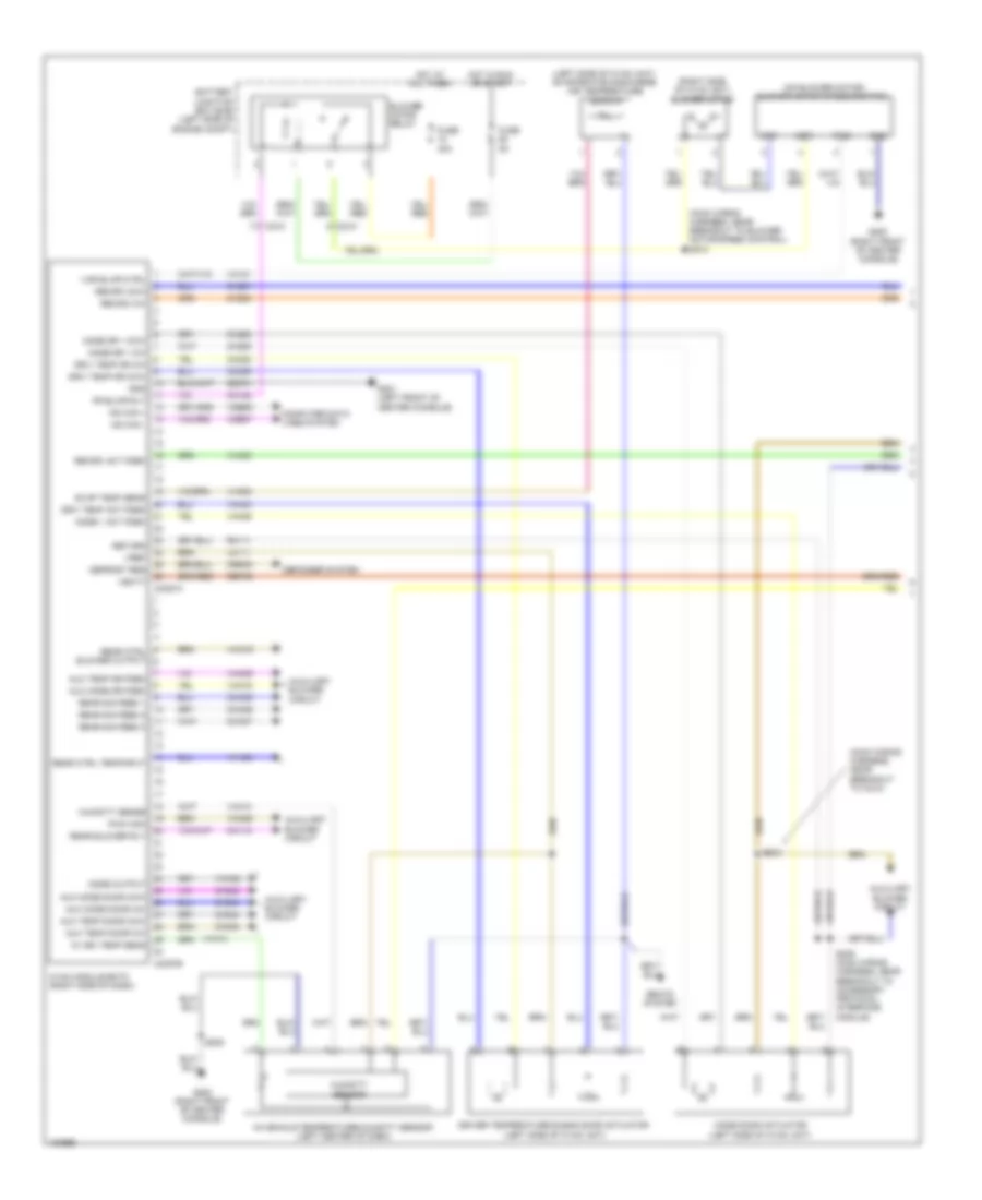 Электросхема кондиционера с ручный управлением (1 из 3) для Ford Flex Limited 2014