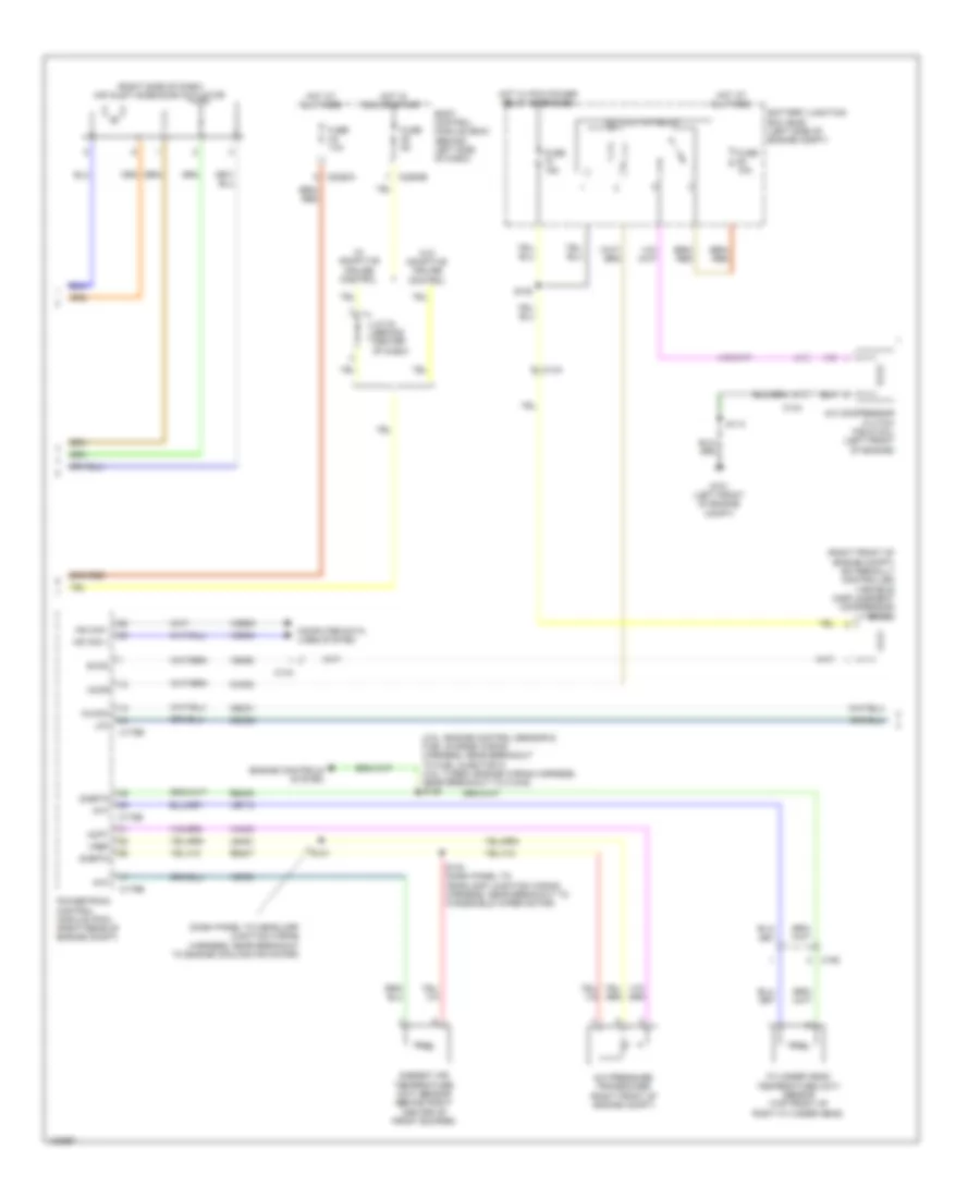 Электросхема кондиционера с ручный управлением (2 из 3) для Ford Flex Limited 2014