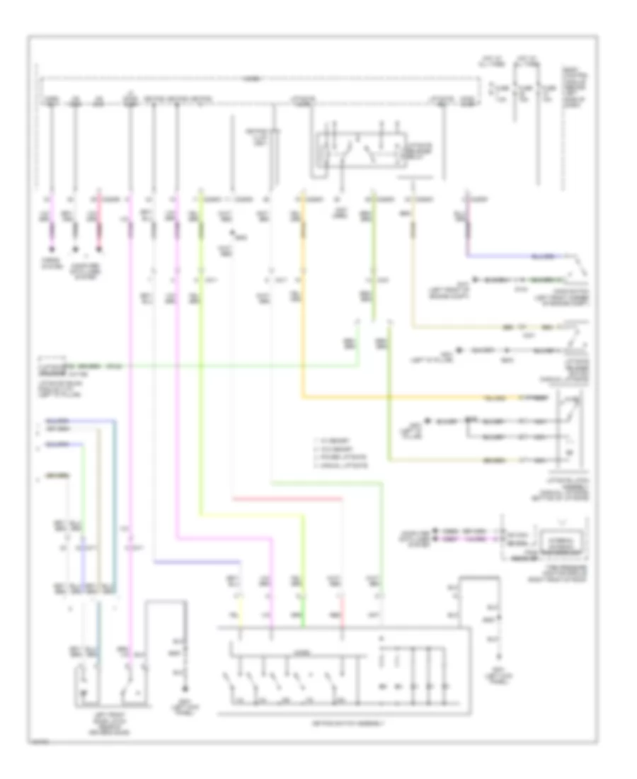 Электросхема открывания авто, без Интеллектуальный Доступ (2 из 2) для Ford Flex Limited 2014