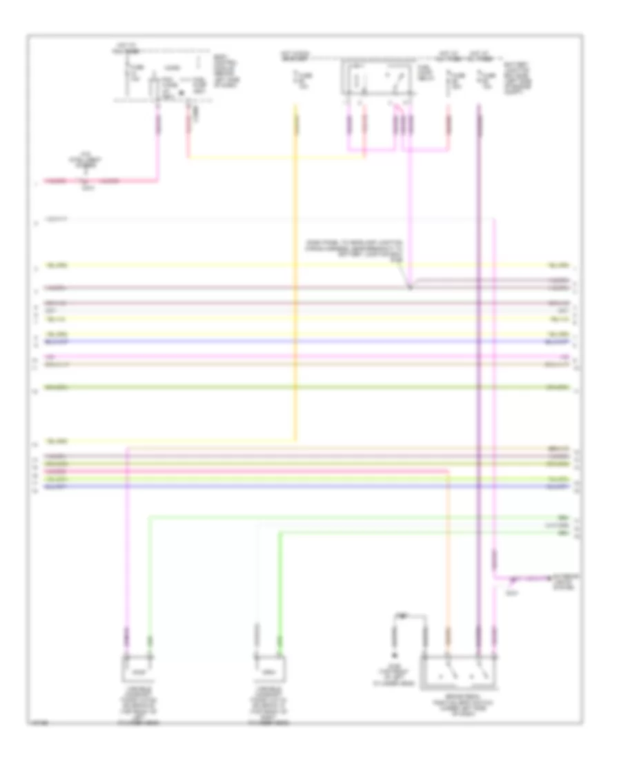 3.5L, Электросхема системы управления двигателем (2 из 6) для Ford Flex Limited 2014