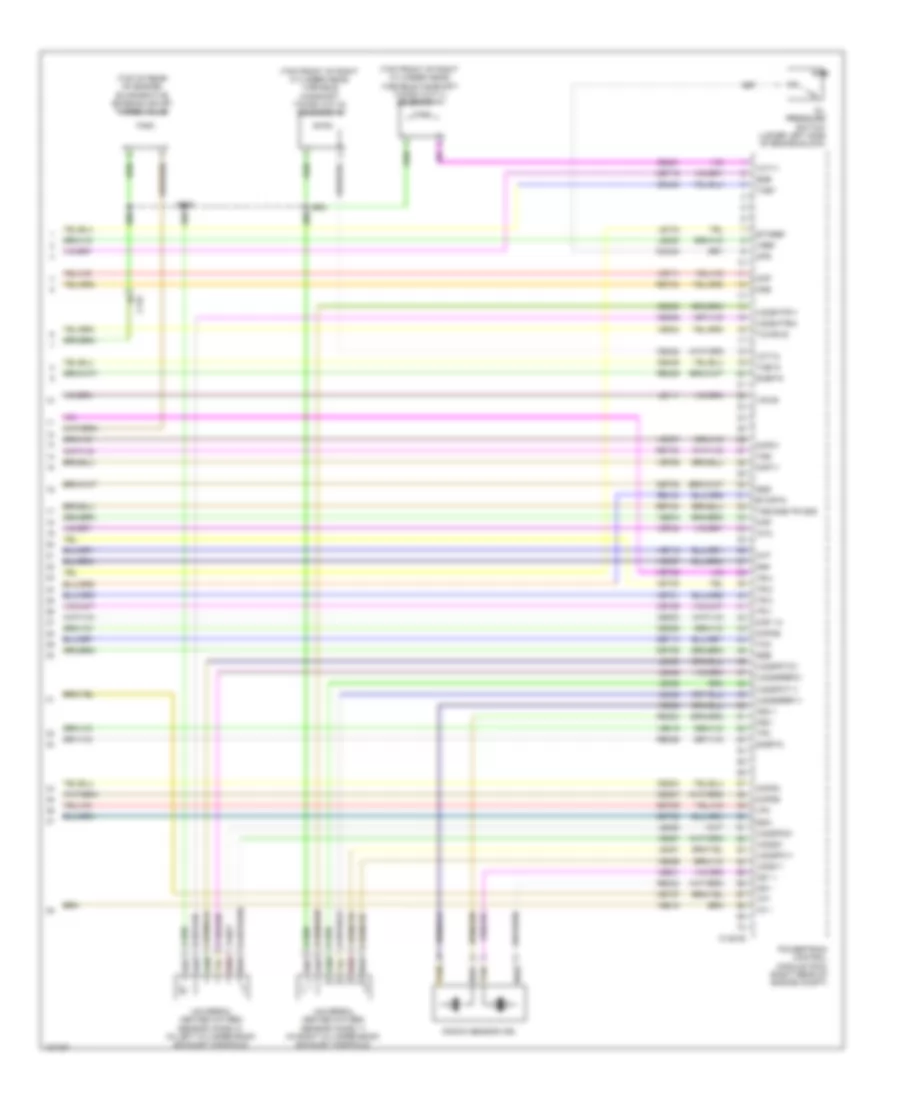 3.5L турбо, Электросхема системы управления двигателем (7 из 7) для Ford Flex Limited 2014