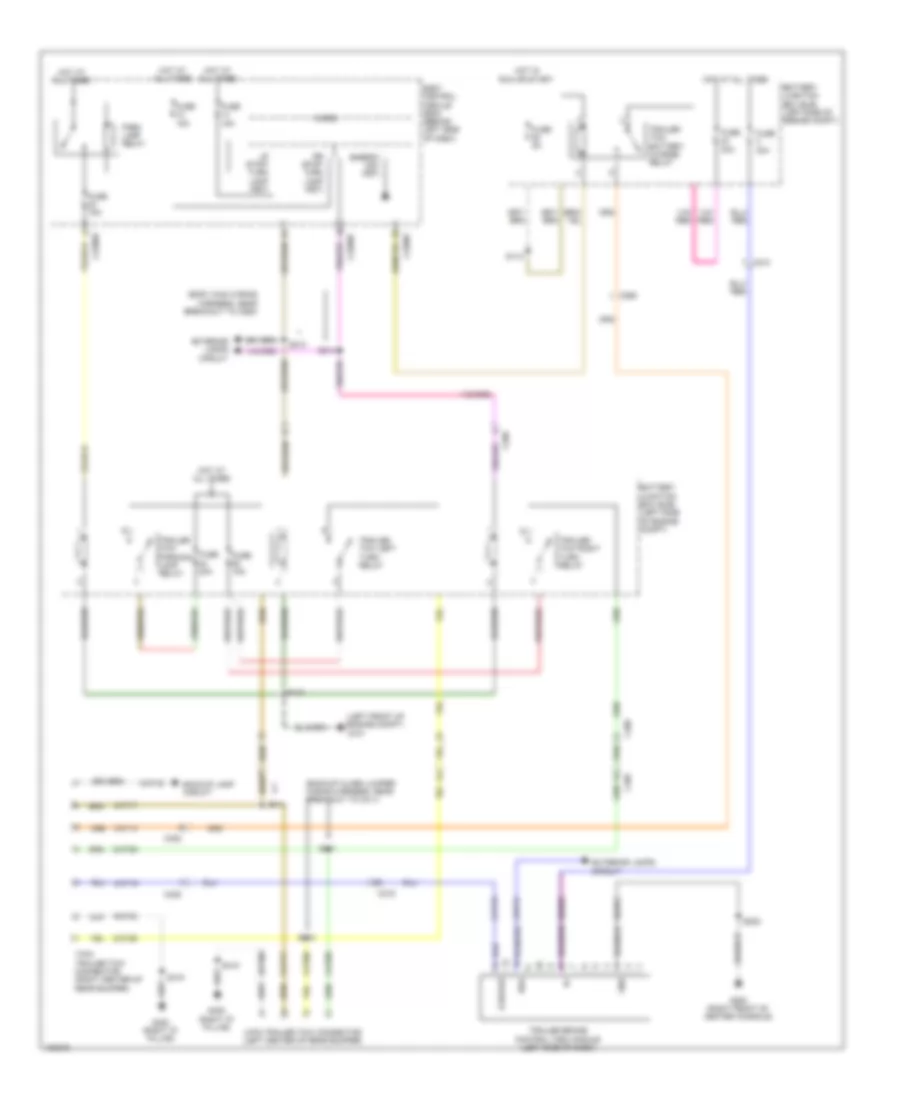 Электросхема розетки подключения прицепа для Ford Flex Limited 2014