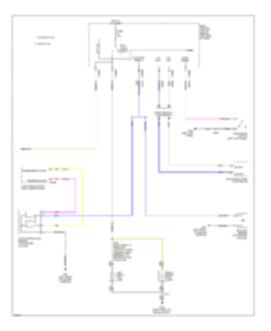 Электросхема фар, без Фары Газового разряда Высокой интенсивности (2 из 2) для Ford Flex Limited 2014