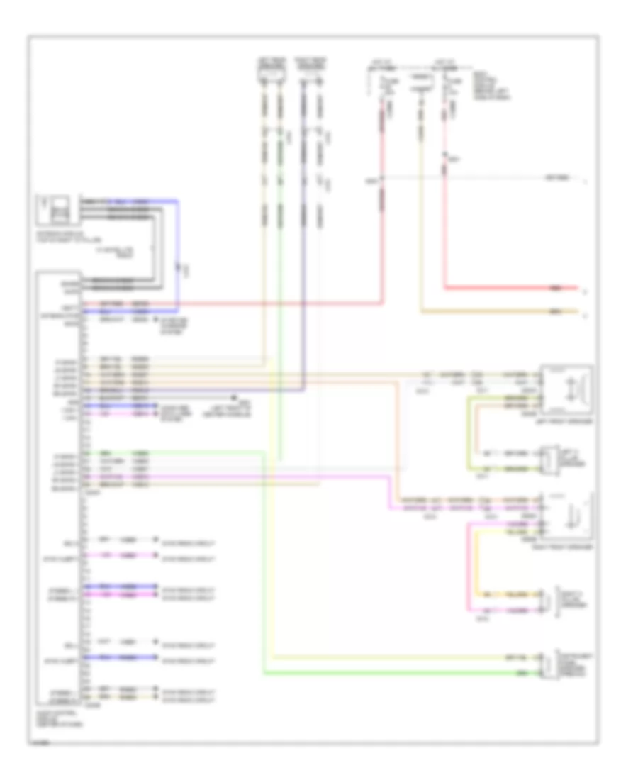 Электросхема магнитолы, без Sony (1 из 2) для Ford Flex Limited 2014