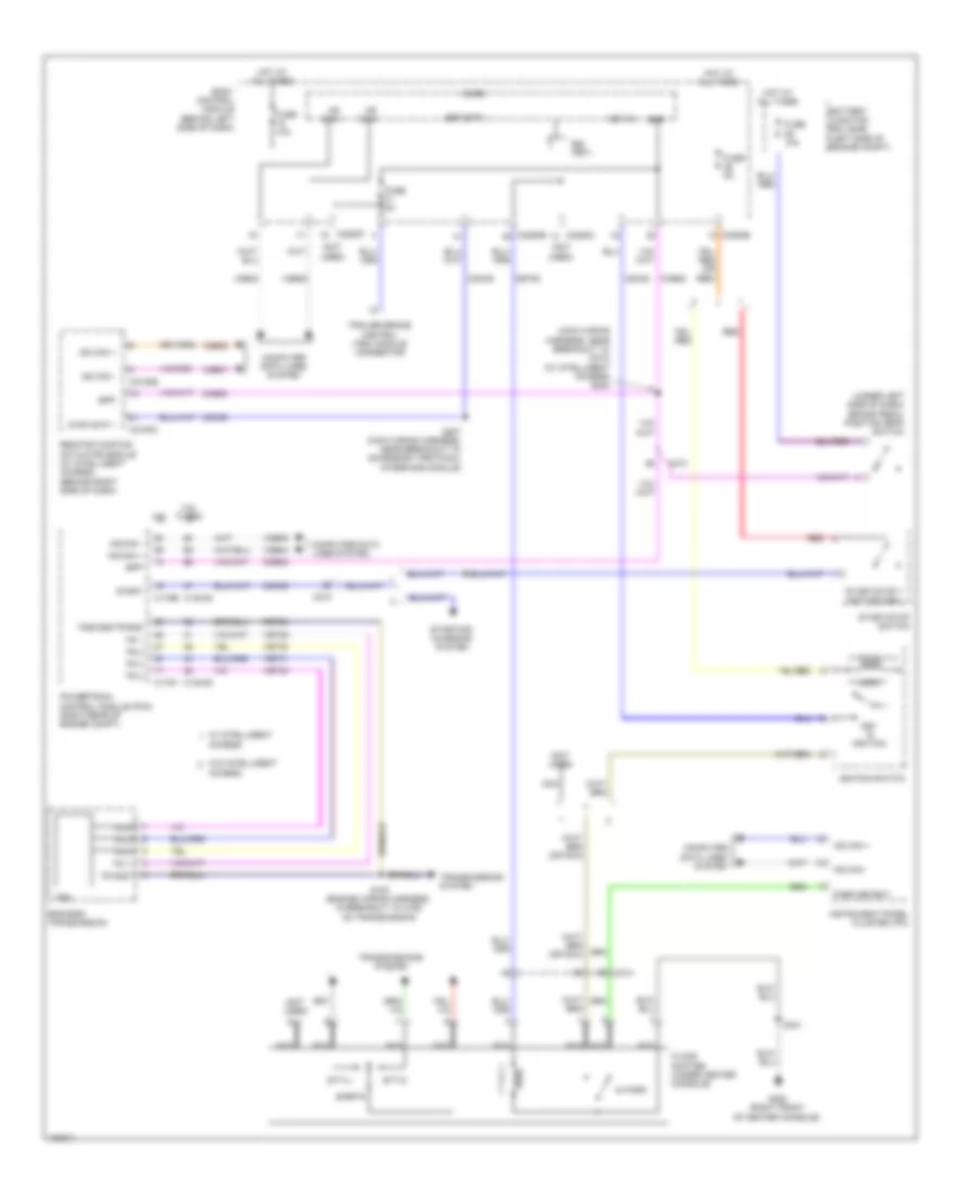 Электросхема блокировки селектора для Ford Flex Limited 2014