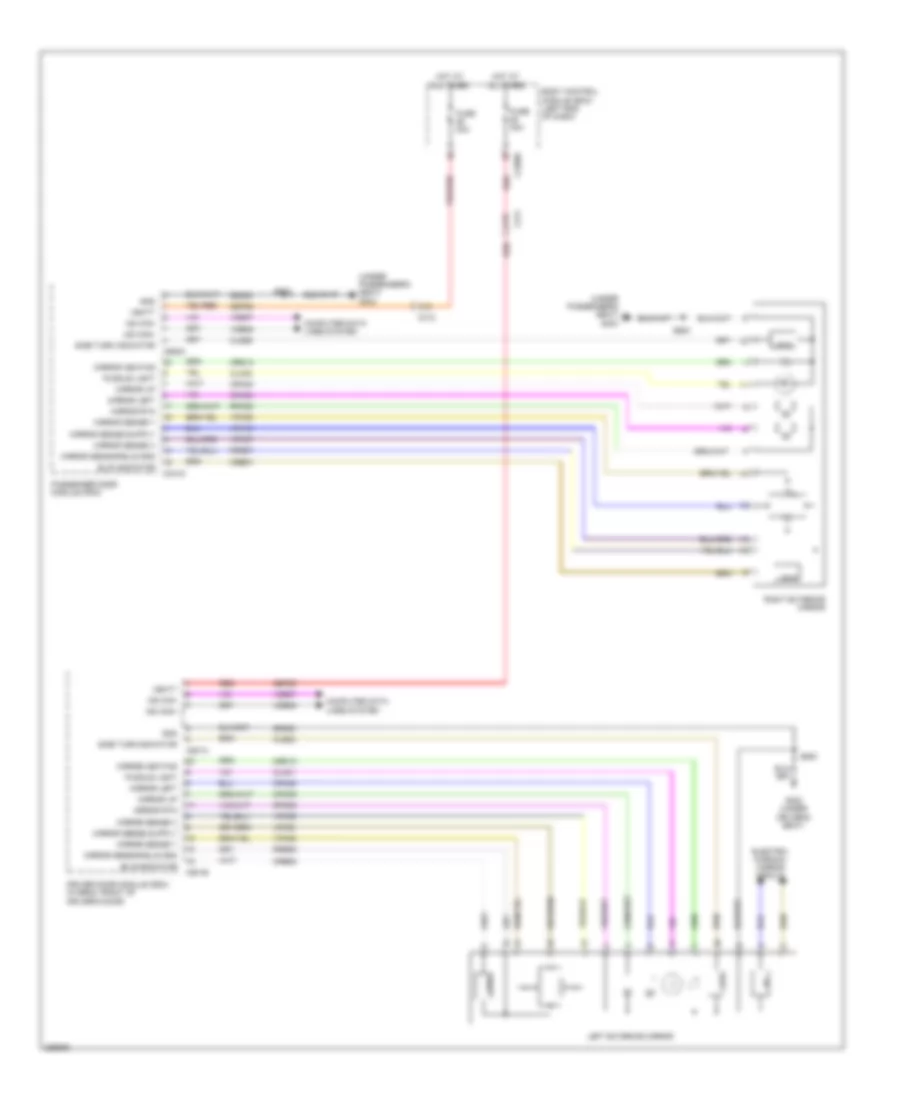 Электросхема привода зеркал для Ford Fusion Energi Titanium 2013