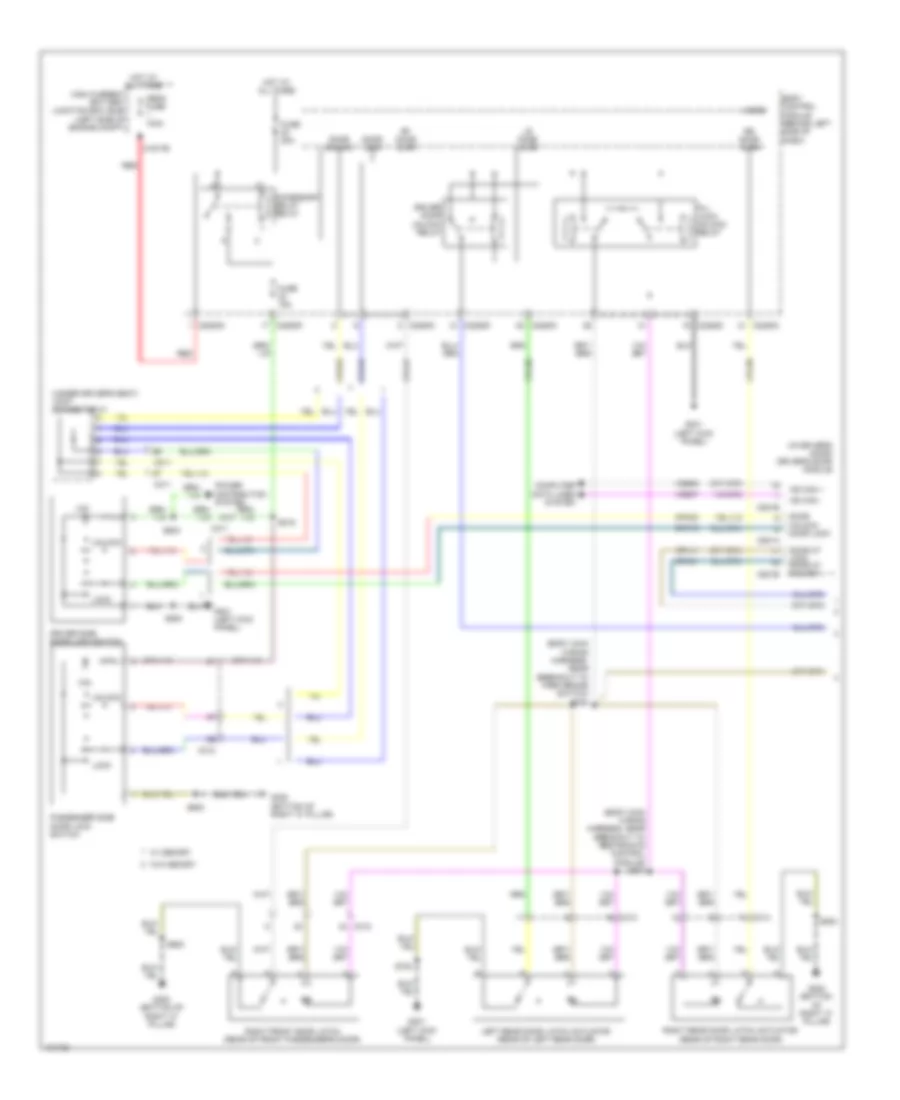 Электросхема открывания авто, без Интеллектуальный Доступ (1 из 2) для Ford Flex SEL 2014