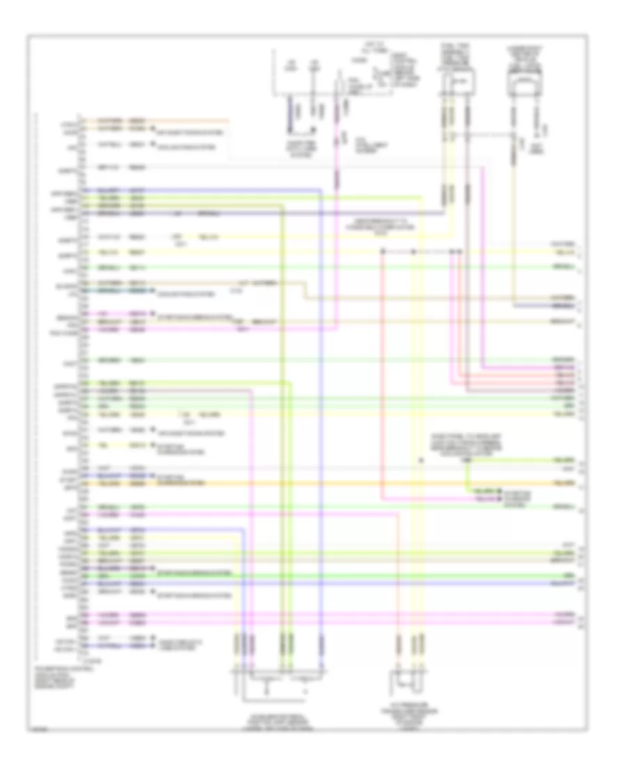 3.5L турбо, Электросхема системы управления двигателем (1 из 7) для Ford Flex SEL 2014
