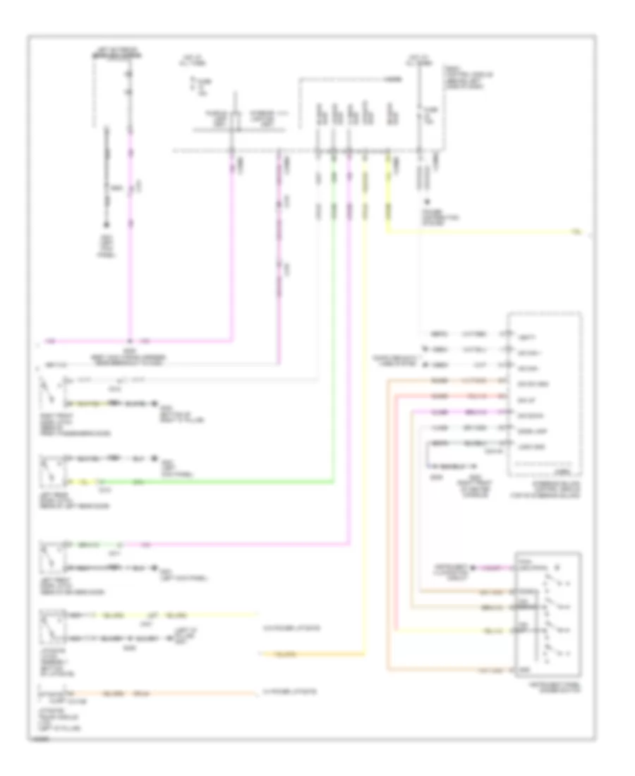Электросхема подсветки (2 из 3) для Ford Flex SEL 2014