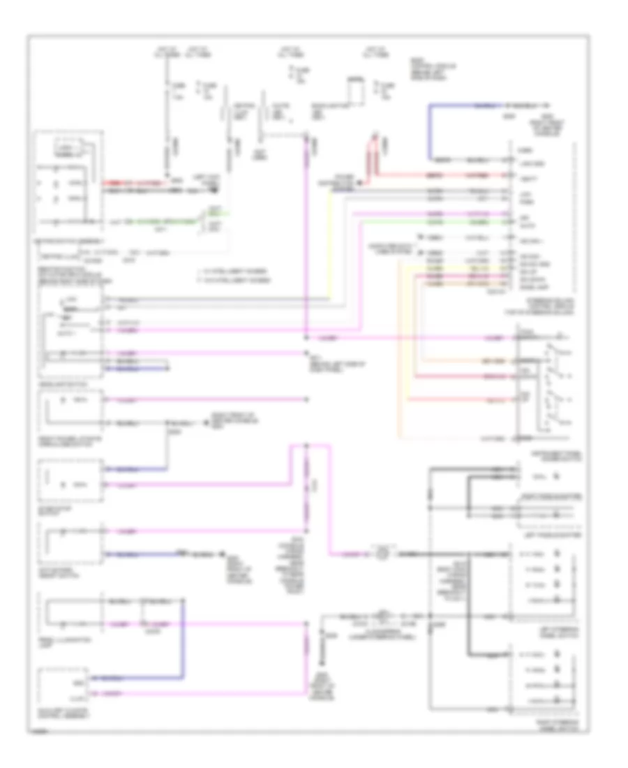 Электросхема подсветки приборов для Ford Flex SEL 2014