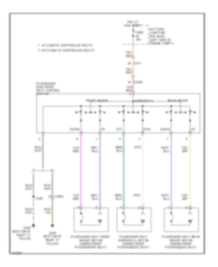 Электросхема привода сидений, сиденье пассажира С 6 путями для Ford Flex SEL 2014