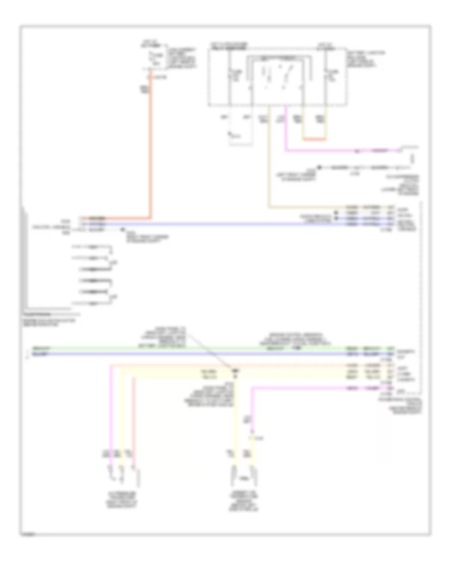 Электросхема кондиционера с ручный управлением (3 из 3) для Ford Explorer 2011