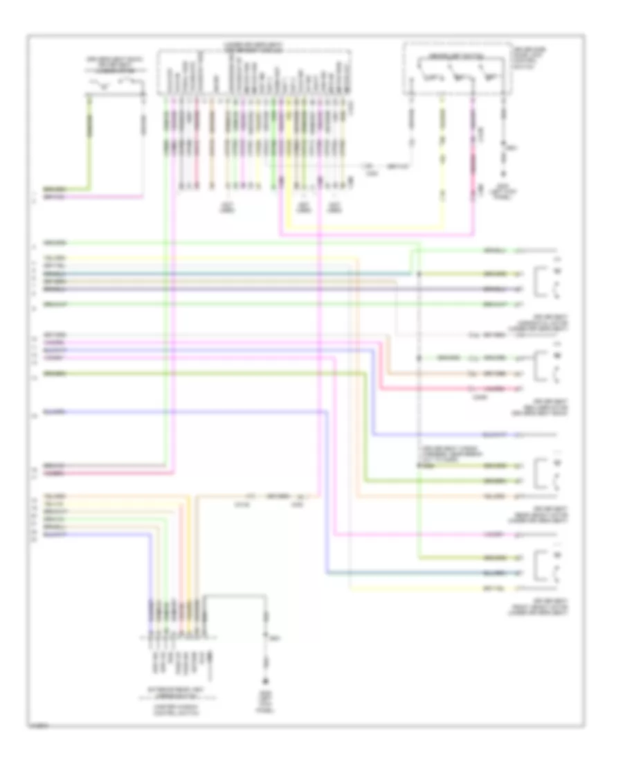 Электросхема системы памяти (3 из 3) для Ford Explorer 2011