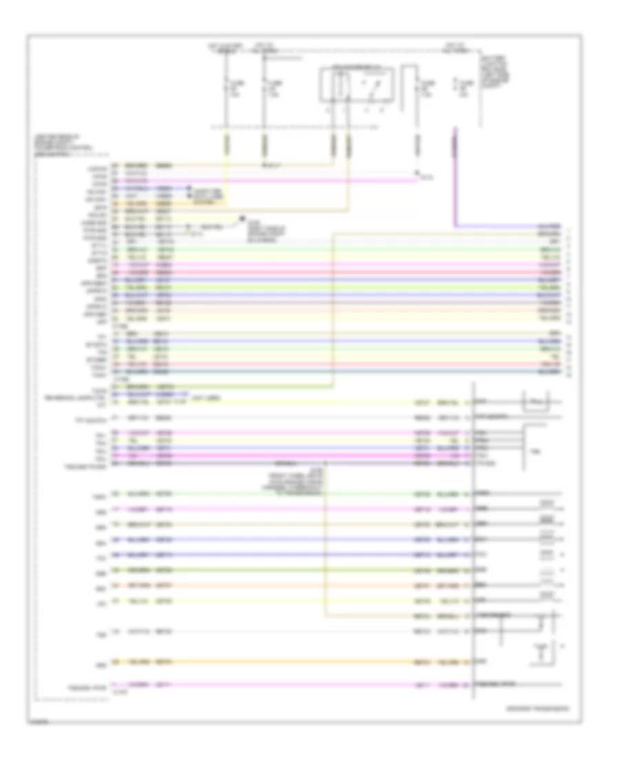 Электросхема автоматической коробки передач АКПП (1 из 2) для Ford Explorer 2011