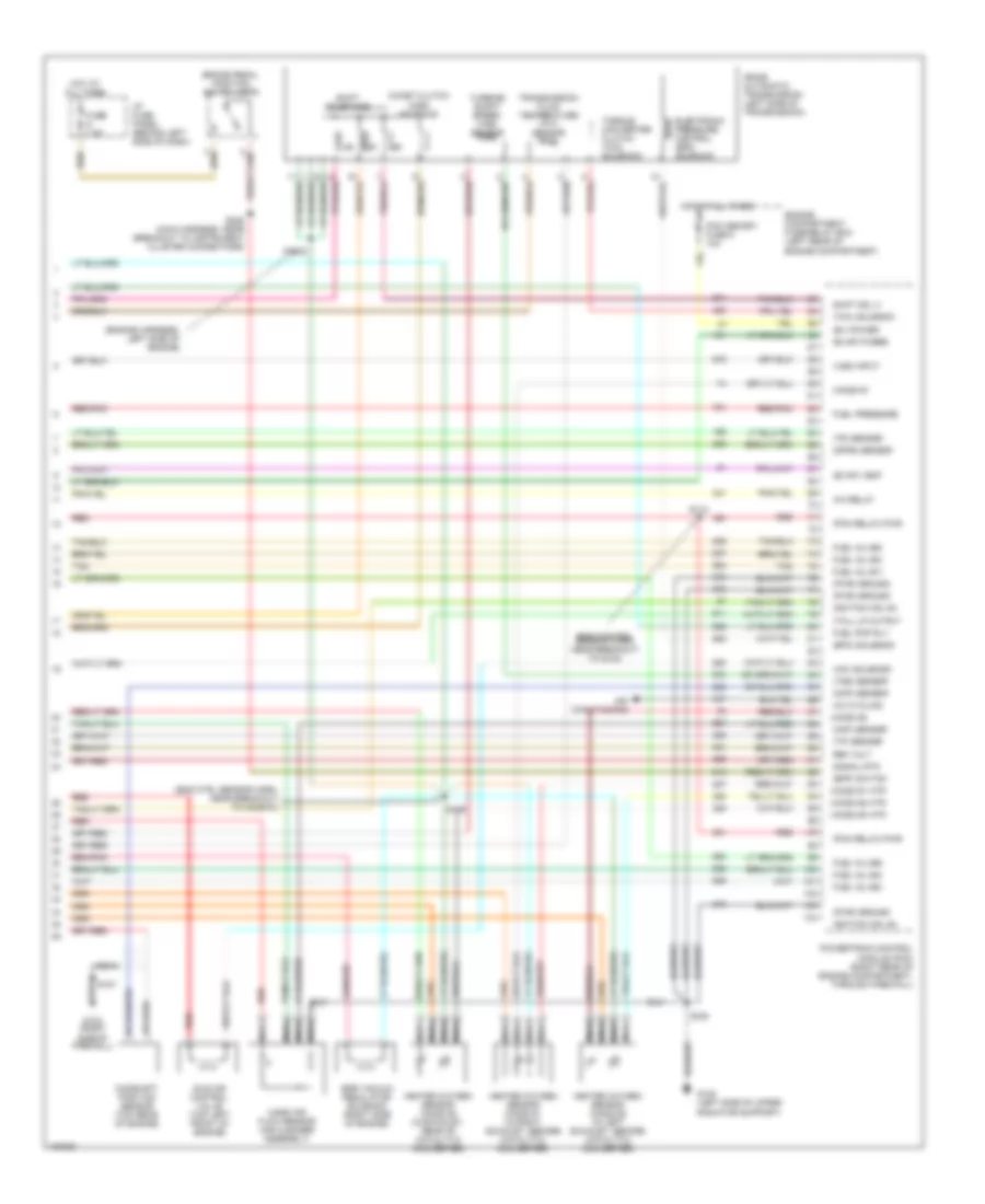 3.0L, Электросхема системы управления двигателя (4 из 4) для Ford Ranger 1998