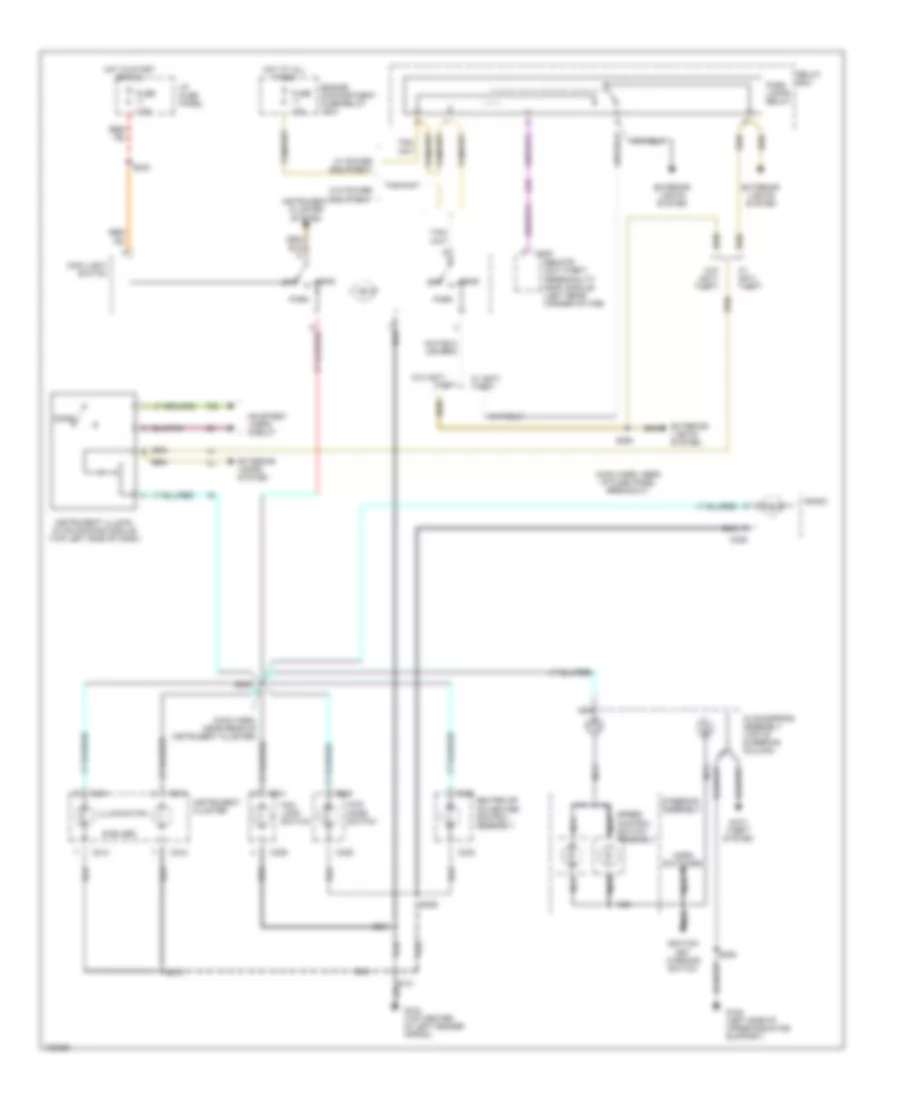 Электросхема подсветки приборов для Ford Ranger 1998