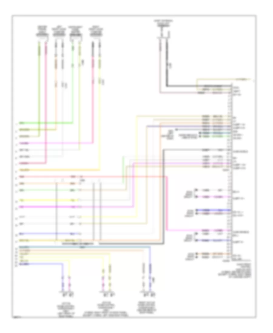 SONY Radio Wiring Diagram (2 из 3) для Ford Fusion S 2013