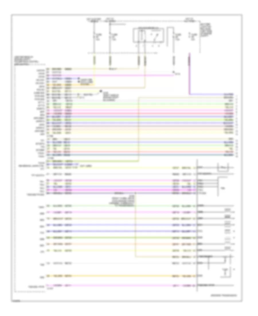 Электросхема автоматической коробки передач АКПП (1 из 2) для Ford Explorer Limited 2011