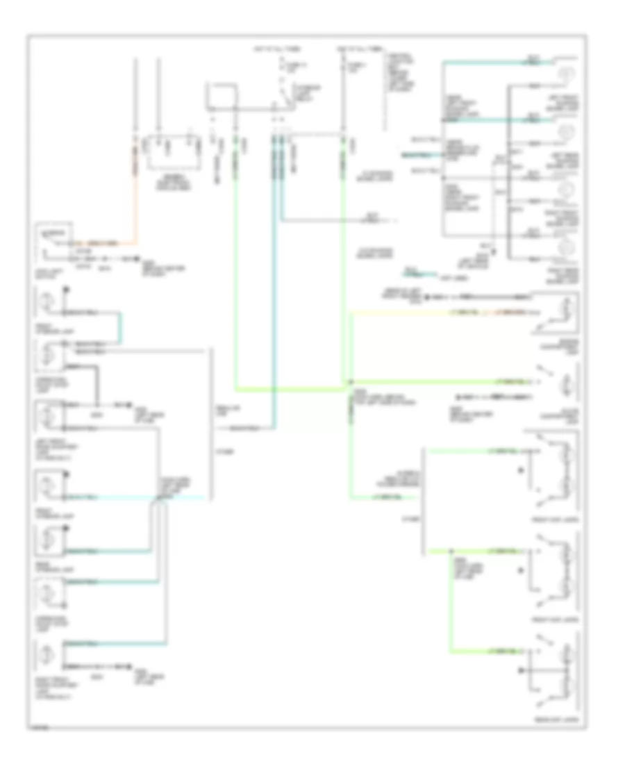 Электросхема подсветки для Ford F550 Super Duty 2000